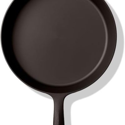 Large Cast Iron Skillet – 11.6-Inch Pre-Seasoned Pan for 4+ Servings, Lighter & Smooth, Made in USA