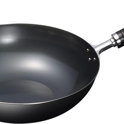 Iron, Deep Frying Pan, 11.0 inches (28 cm), Induction Compatible, Gas Wok Pan, Made in Japan