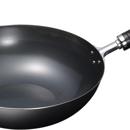 Iron, Deep Frying Pan, 11.0 inches (28 cm), Induction Compatible, Gas Wok Pan, Made in Japan