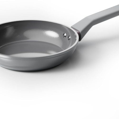 8 Inch NonStick Frying Pan, Diamond-Titanium Ceramic Frying Pans Skillet, Non Stick Egg Pans with Stay Cool Handle for Induction, Dishwasher & Oven Safe, PTFE & PFOA Free, Non Toxic for Cooking