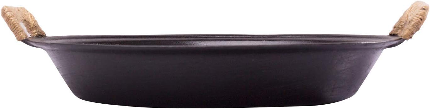Cast Iron Round Skillet/Frying Pan with Two Handles (40CM/15.7'')