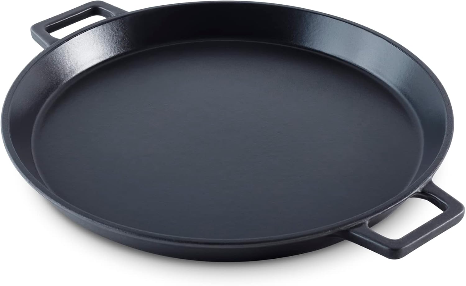 Nonstick Cast Iron Frying Pan - Versatile Cast Iron All-Purpose Pan with Titanium Ceramic Coating - Rust-Resistant, Oven Safe - Easy to Clean - Black, 13-Inch