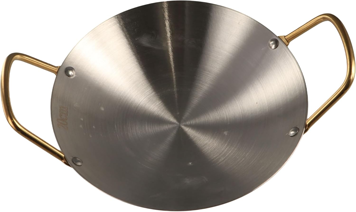 Stainless Steel Wok Household Korean Round Bottom Saucepan Traditional Frying Pan Multi- Cooking Wok Iron Soup Pot for Chinese Style Stir-Fry