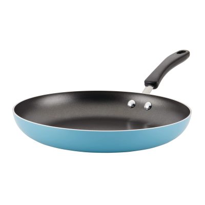 Aluminum Nonstick Frying Pan, Large Skillet, 12.25-Inch, Aqua