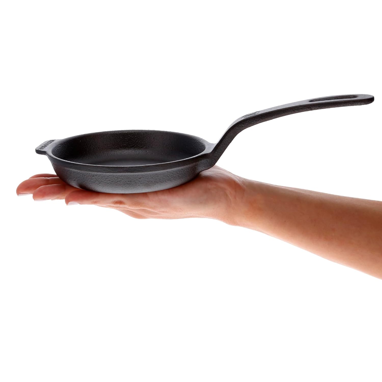 4-Inch Cast Iron Skillet, Pre-Seasoned Cast Iron Frying Pan with Long Handle, Made in Colombia