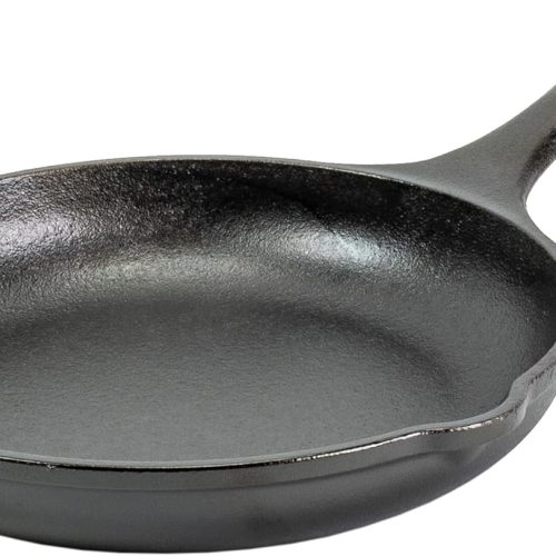 8" Cast Iron Skillet - Chef Collection - Perfect Sear - Ergonomic Handles - Superior Heat Retention - Cast Iron Cookware & Skillet