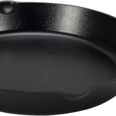 Pre-Seasoned Cast Iron Skillet, Oven Safe, Even Heating, Heat Distribution, Stove Compatible, Heavy-Duty, 15-Inch, Black
