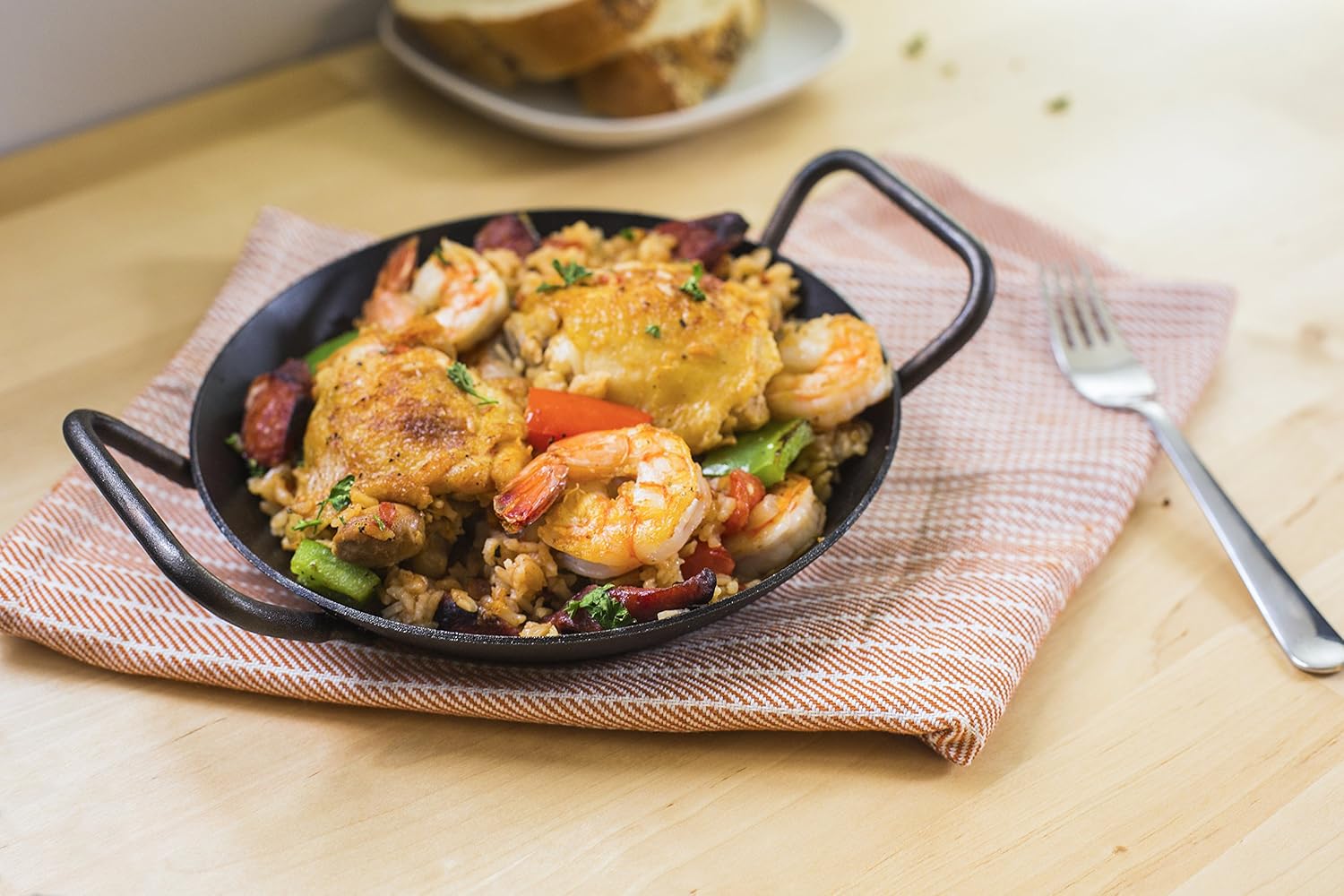 Pre-Seasoned Carbon Steel Skillet - Dual Assist Handle - Use in the Oven, on the Stove, on the Grill, or Over a Campfire - 8 Inch - Image 2